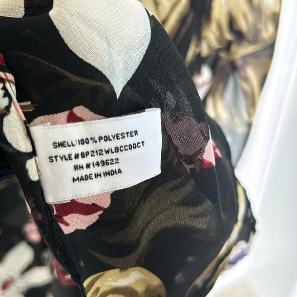 Walter Baker Tulum Sheer Tropical Print Floral Kimono Longline Duster Jacket O/S - Picture 9 of 11